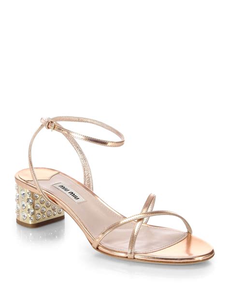miu miu dress sandals
